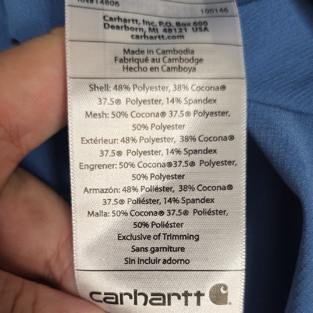 Carhartt Force Extremes Angler Shirt - 2XL Relaxed Fit - Picture 7 of 9